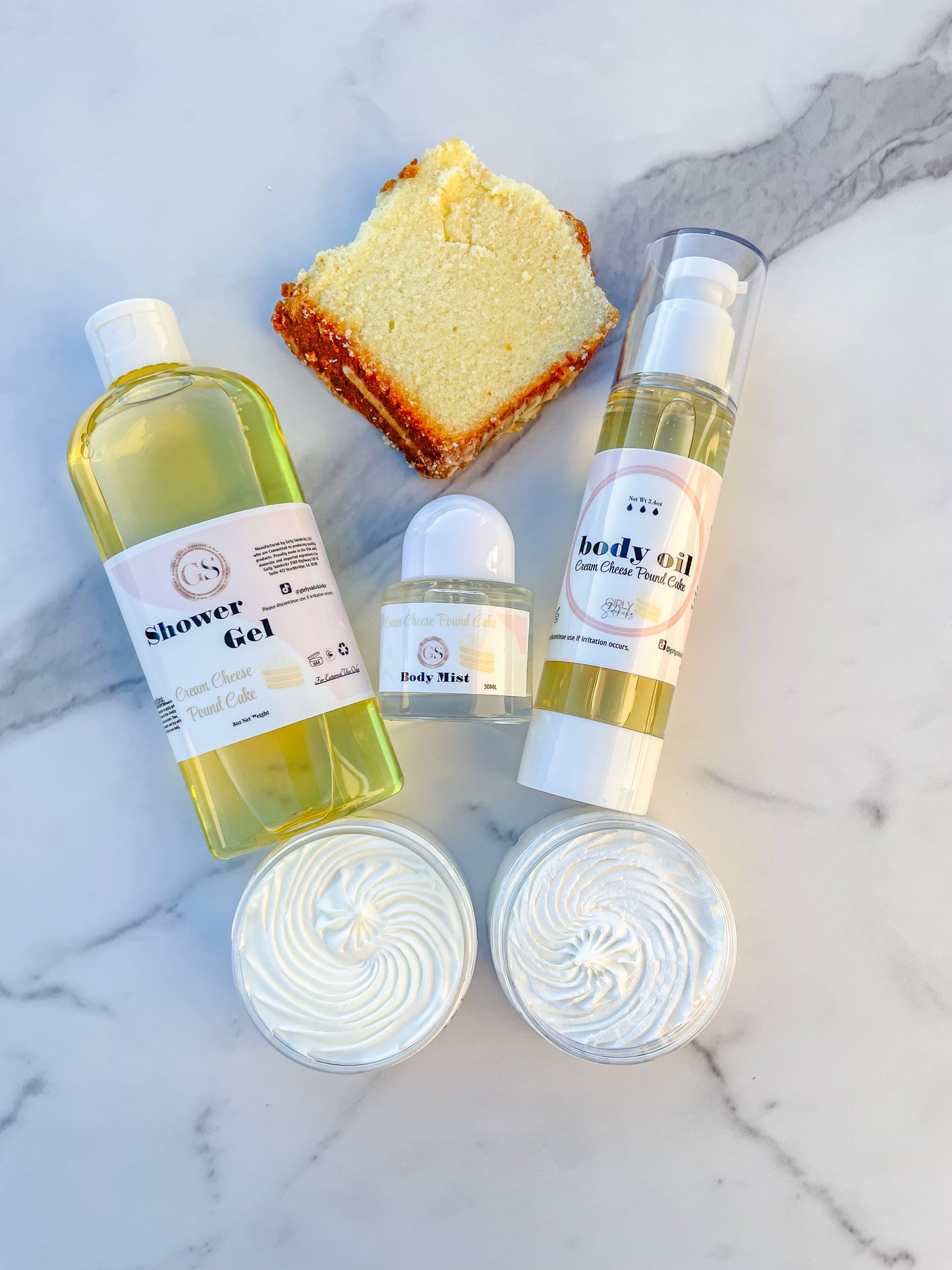 Cream Cheese Pound Cake Self Care Bundle