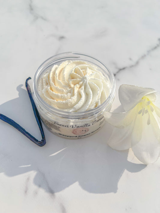 Sweet Vanilla Cream Whipped Sugar Scrub