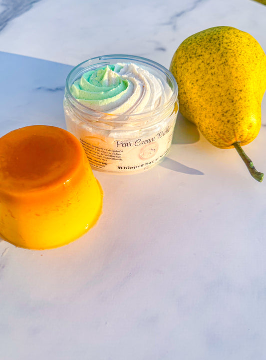 Pear Cream Brûlée Whipped Sugar Scrub